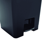 Lixeira 14L Plástico Pedal Preto Nitron