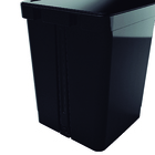 Lixeira 14L Plástico Pedal Preto Nitron