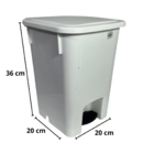 Lixeira 15l Bralimpia C/ Pedal Br