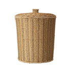 Lixeira 15L Plástico Manual Marrom Rattan Oikos