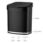 Lixeira 2,5 Litros Plástico Cozinha Eleganza Future Cores Pre