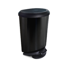 Lixeira 20L Plástico Pedal Preto Arqplast