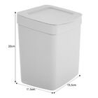 Lixeira 2 5 Litros Para Pia Cozinha Banheiro - Branco