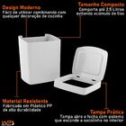 Lixeira 2 5 Litros Para Pia Cozinha Banheiro - Branco