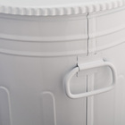 Lixeira 30 Litros Branca Lata De Lixo Americana Branca