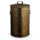 Lixeira 30 Litros Ouro Velho Lata De Lixo Americana De Metal