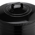 Lixeira 30 Litros Preta Lata De Lixo Americana Preta Metal