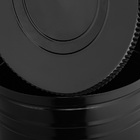 Lixeira 30 Litros Preta Lata De Lixo Americana Preta Metal