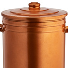 Lixeira 30 Litros Rose Gold Lata De Lixo Com Tampa Cobre