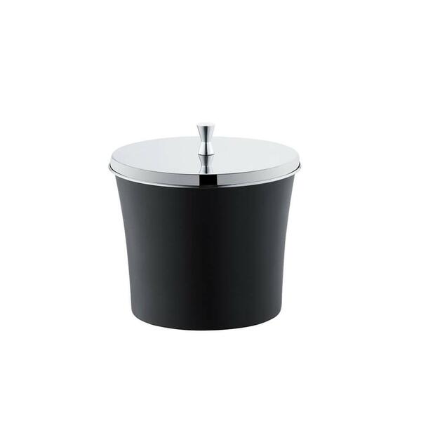 Lixeira 3 Litros Forma Inox Preta Tampa Aço Inox Marca Forma