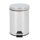 Lixeira 3L Aço Inox Pedal Cinza e Preto Essential Casablanca