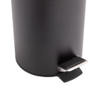 Lixeira 3L Ao Pedal Preta Urban Sensea