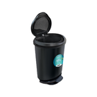 Lixeira 45L Plástico Pedal Preto Arqplast