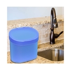 Lixeira 4l Para Pia Azul Coza