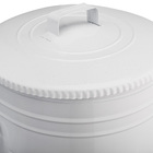 Lixeira 50 Litros Branca Lata De Lixo Americana Branca