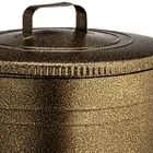 Lixeira 50 Litros Ouro Velho Lata De Lixo Americana De Metal