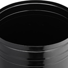 Lixeira 50 Litros Preta Lata De Lixo Americana Preta Metal