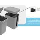 Lixeira 5 L Com Tampa E Espaço Para Guardar Sacolas Soprano C