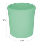 Lixeira 5 Litros Basculante Circular Vai E Vem Cozinha Banhei