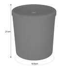 Lixeira 5 Litros Basculante Circular Vai E Vem Cozinha Banhei