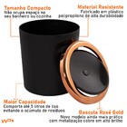 Lixeira 5 Litros Basculante Redonda Cobre Rosé Gold Luxo - Pr