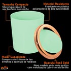 Lixeira 5 Litros Basculante Redonda Cobre Rosé Gold Luxo - Ve