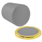 Lixeira 5 Litros Basculante Redonda Dourada Luxo Cozinha - Ci