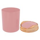Lixeira 5 Litros Basculante Rosa E Verde Tampa Cobre - Rosa C