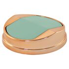 Lixeira 5 Litros Basculante Rosa E Verde Tampa Cobre - Verde