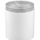 Lixeira 5 Litros Cesto Lixo Cozinha Banheiro Branco Rose