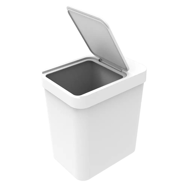 Lixeira 5 Litros Com Espaço Para Guardar Sacolas Soprano Bran