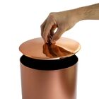 Lixeira 5 Litros Com Tampa De Pegar Cobre Ou Dourado - Rosé G