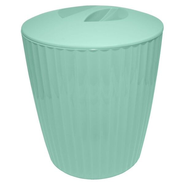 Lixeira 5 Litros Groove Cozinha Banheiro Com Tampa - Cores -