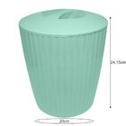 Lixeira 5 Litros Groove Cozinha Banheiro Com Tampa - Cores -