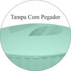 Lixeira 5 Litros Groove Cozinha Banheiro Com Tampa - Cores -