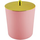 Lixeira 5 Litros Tampa De Pegar Dourada Banheiro Cozinha - Ro