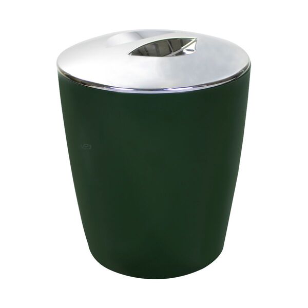 Lixeira 5 Litros Verde Botânico Com Tampa Pegar Cromo Vitra