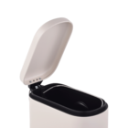 Lixeira 5L Aço Pedal Bege Remix Slim Sensea