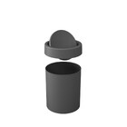 Lixeira 5L Basculante Cinza Chumbo Coza