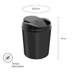 Lixeira 5l Com Tampa Basculante Banheiro Cozinha Rotaplast Pr