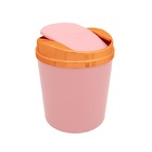 Lixeira 5l Com Tampa Basculante Rosè Gold Casa Rotaplast Rosa
