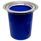 Lixeira 5l De Embutir Em Aco Inox Escovado E Plastico