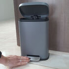 Lixeira 5l Matte Chumbo Yoi