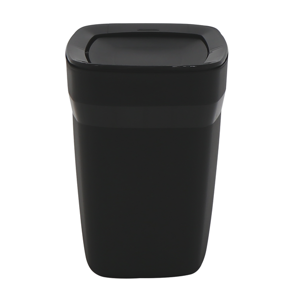 Lixeira 6,5L Basculante Preta Compact Tramontina