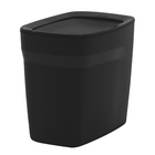 Lixeira 6,5L Basculante Preta Compact Tramontina