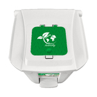 Lixeira 60L Plástico Pedal Branco Eco Arqplast