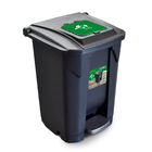 Lixeira 60L Plástico Pedal Preto Eco Arqplast