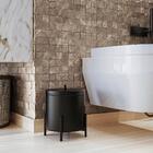 Lixeira 6 L Lovell Aluminio Banheiro Cozinha Lavabo Dhom