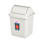 Lixeira 6L Plástico Bege Basculante Sanremo