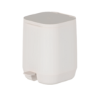 Lixeira 6L Plástico e Aço Pedal Aura Bege OU